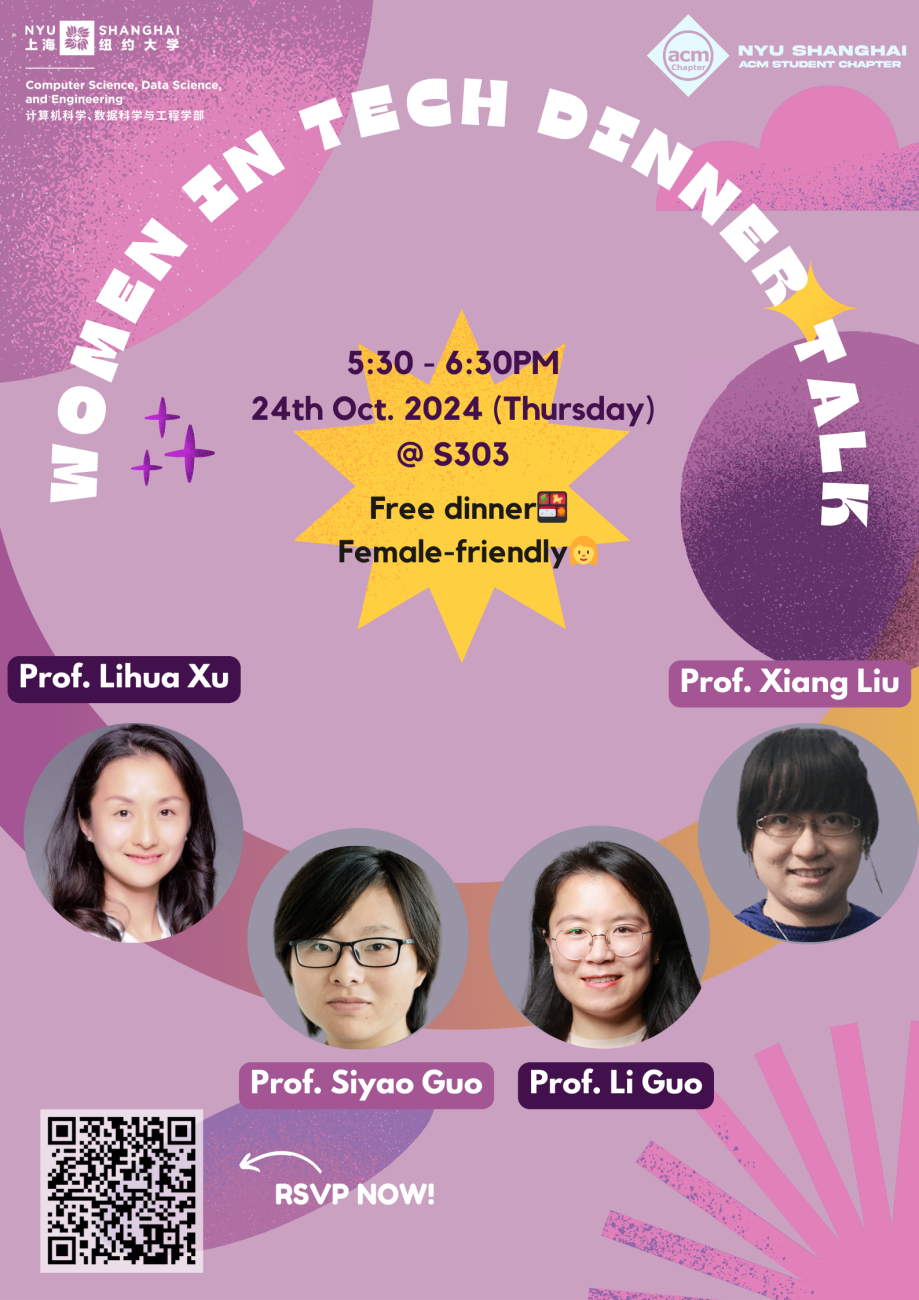 ACM Student Chapter | Women in Tech Dinner Talk