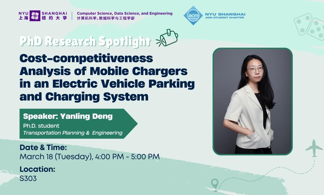  PhD Research Spotlight | Cost-competitiveness Analysis of Mobile Chargers in an Electric Vehicle Parking and Charging System