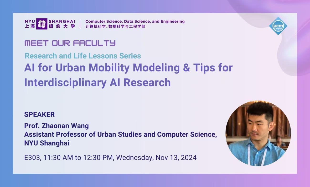  Research and Life Lessons Series | AI for Urban Mobility Modeling & Tips for Interdisciplinary AI Research